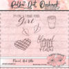 Flannel And Lattes {Digital Stamp Set} LKDS