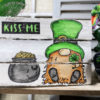 Kiss Me St. Patrick’s Day Gnome {Stamped Book Stack – Watercolor} - Image 3