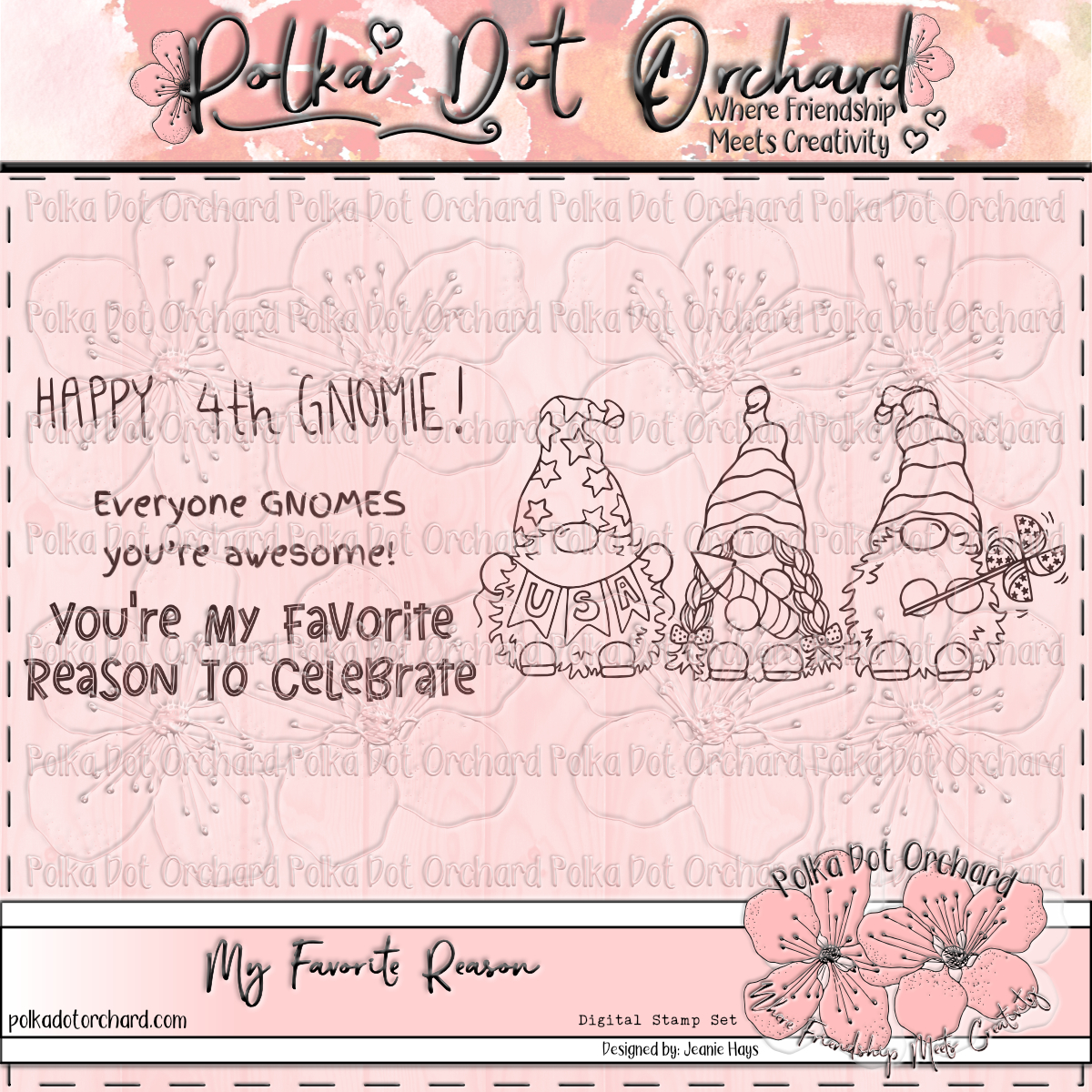 My Favorite Reason {Digital Stamp Set} JHDS